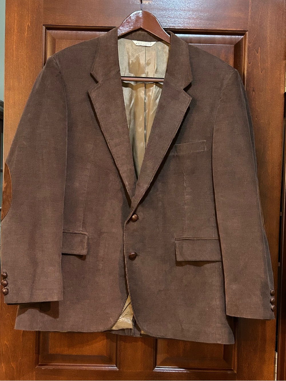 Vintage Levi Strauss Sports Classics 44R Brown Corduroy Sport Coat